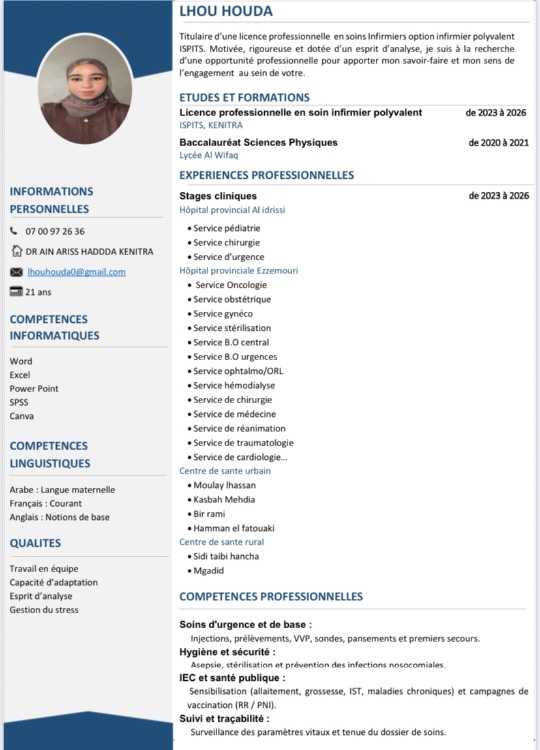 Infirmière polyvalente