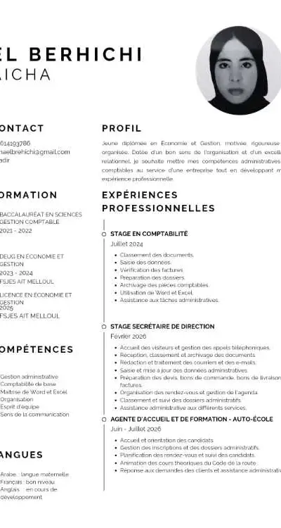 Recherche stage – Bac+3 Économie et Gestion