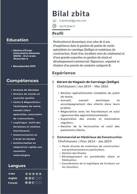 Commercial / Vendeur expérimenté – 6 ans d’expé...