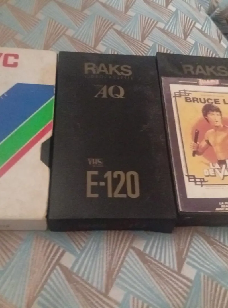 Cassettes VHS films Bruce Lee