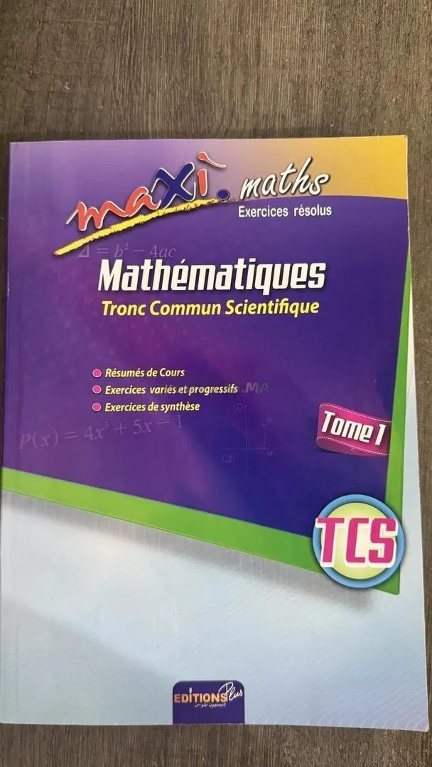 Livre de cours et d’exercices neuf.