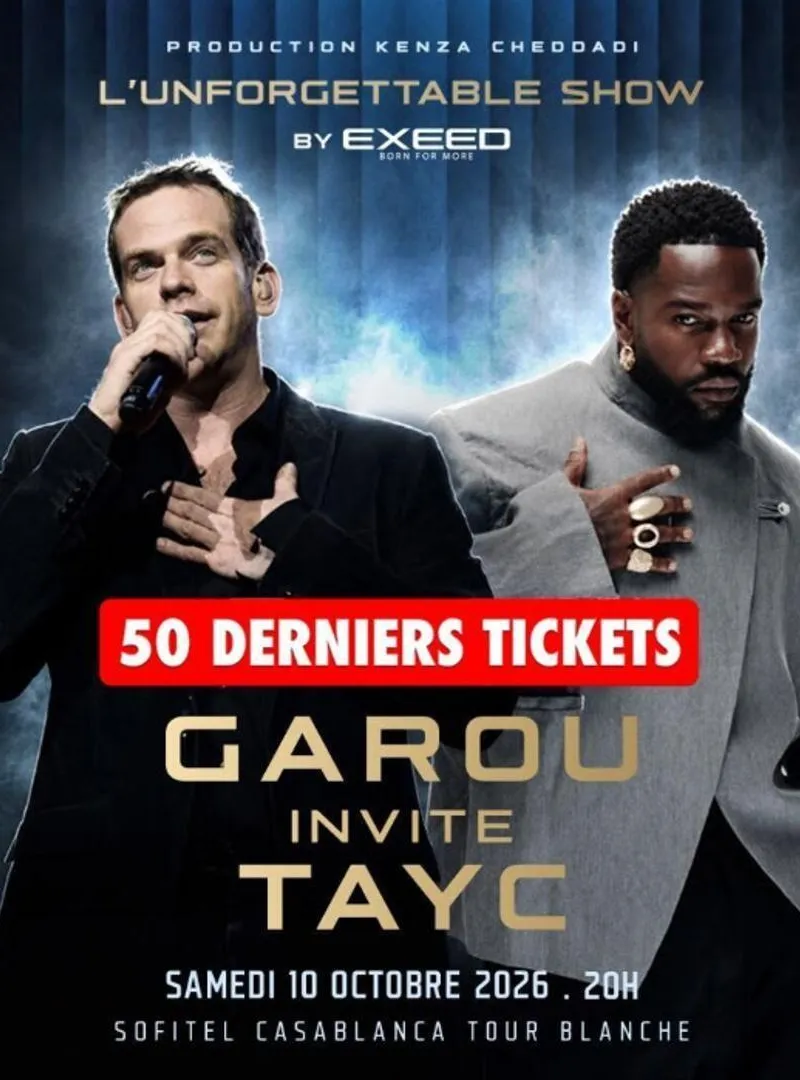 Garou & Tayc en Concert à Casablanca