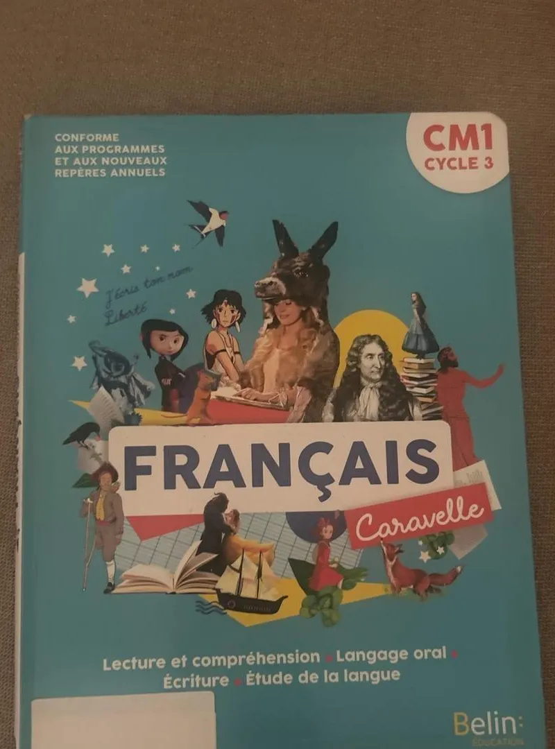 Manuel français Caravelle CM1 cycle 3