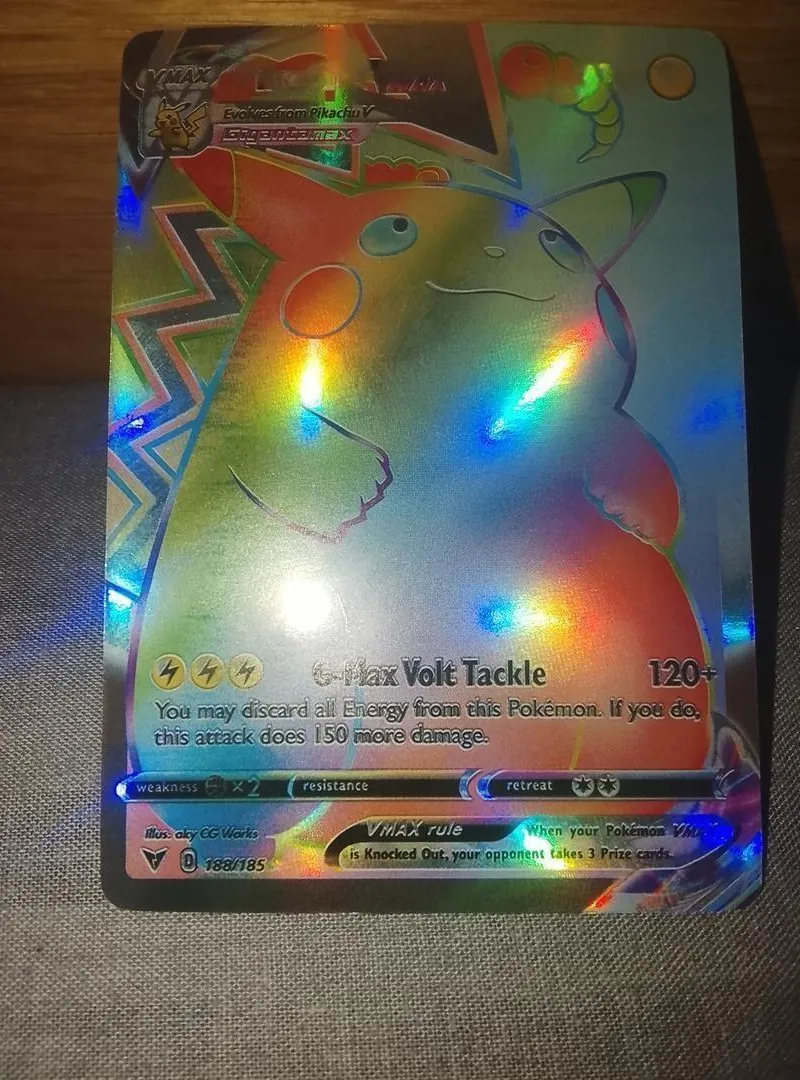 Carte Pokémon Pikachu VMAX 188/185 – Rare
