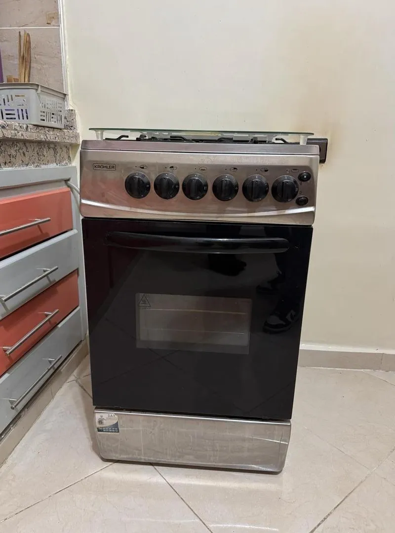 Cuisinière Krohler 50*60 inox double vitrage