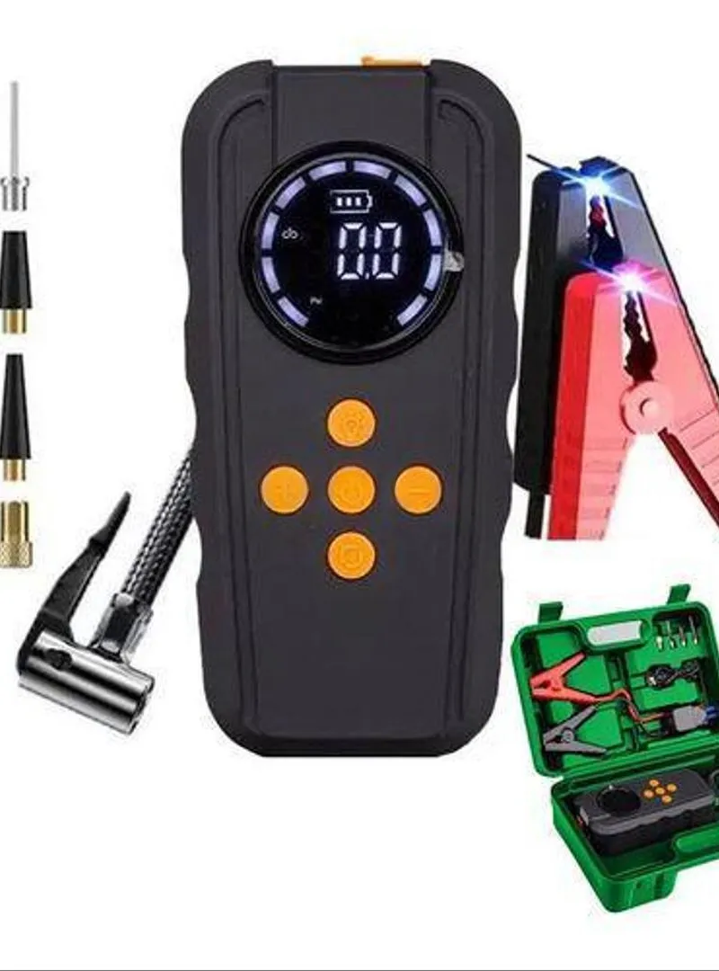 HiMK Démarreur de voiture 4en1 1000A Gonfleur