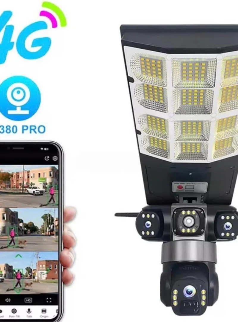 Caméra carte SIM ou WiFi avec lampe solaire