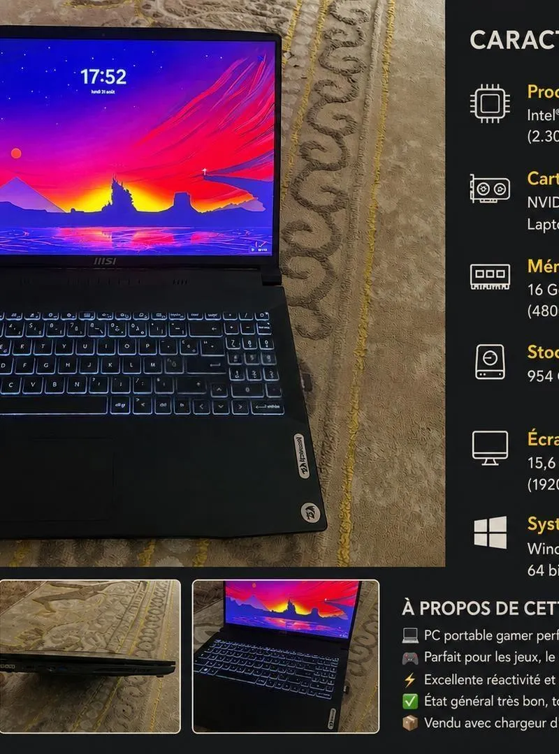 MSI Creator M16 | i7 12ème Gén | RTX 4050 | 16Go | 1To