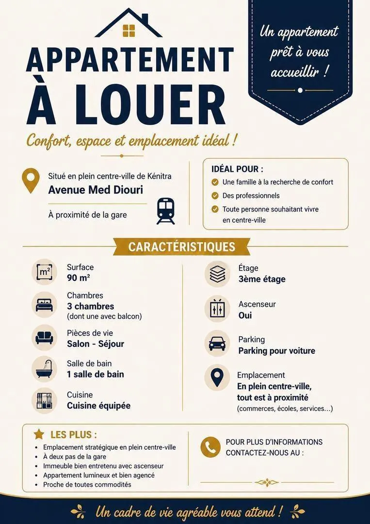Appartement à louer