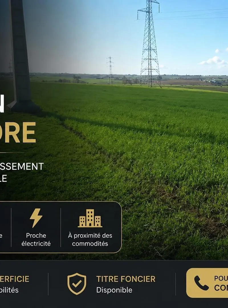 TERRAIN A VENDRE SALE ALJADIDA shoul douar mefalha