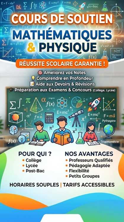 COURS DE SOUTIEN MATH & PC