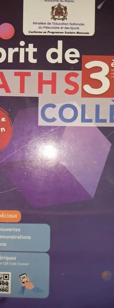 Livre Esprits de MATHS 3ac