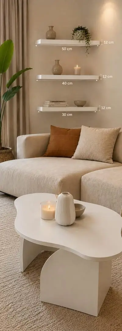 Table avec 3 étagères pour les amateurs de décoration