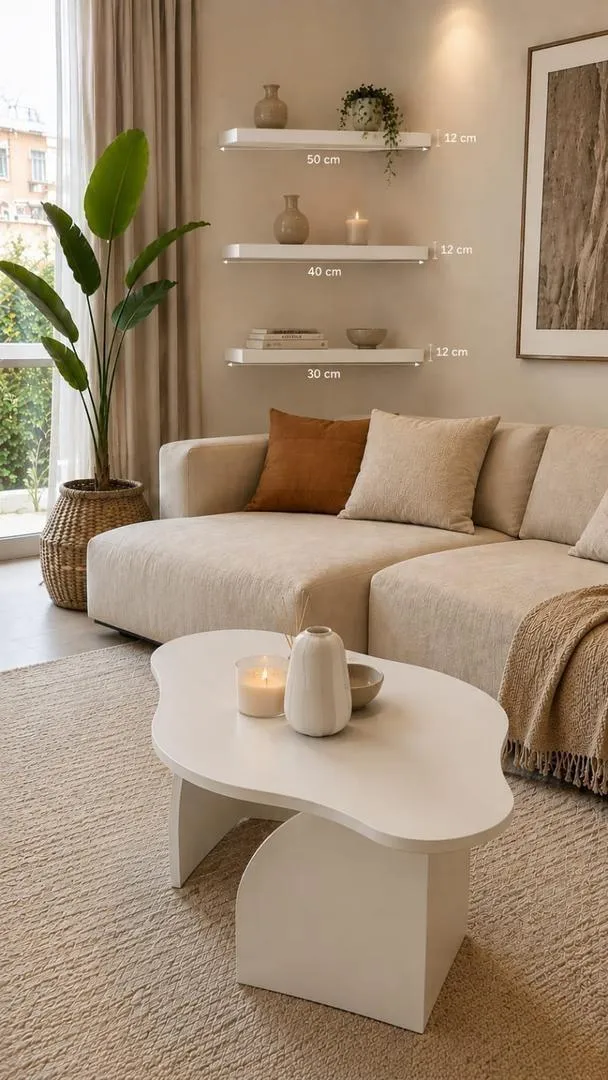 Table avec 3 étagères pour les amateurs de décoration