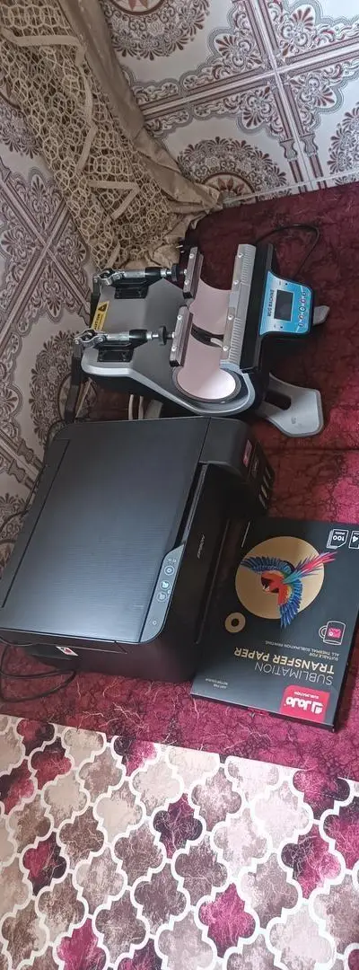 Pack complet d'impression sur tasses, d'occasion à vendre