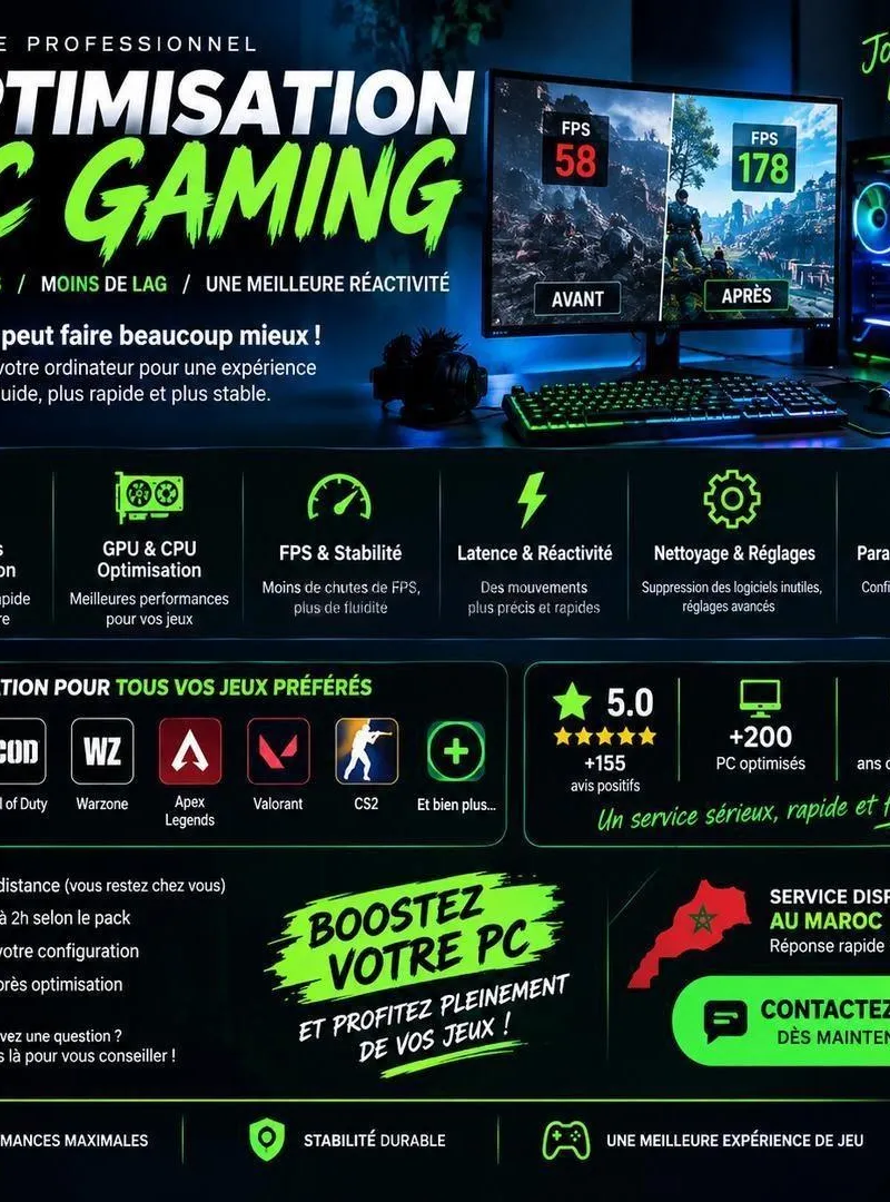 Optimisation PC/laptop Gaming