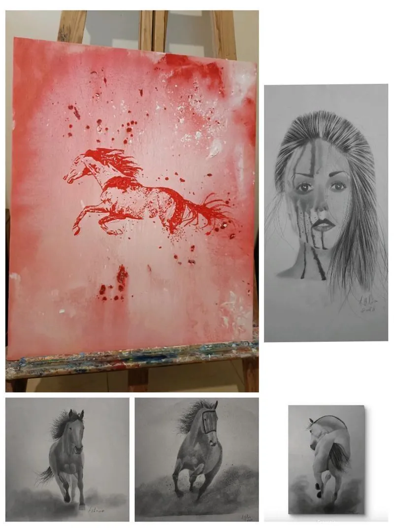 5 tableaux originaux