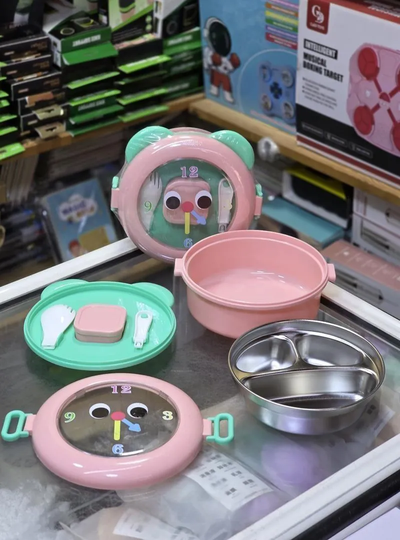 Boîte à lunch et bouteille d'eau au design amusant de voitures