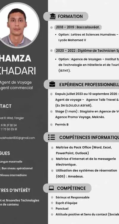 Commercial, Agent Commercial, Agent de voyage