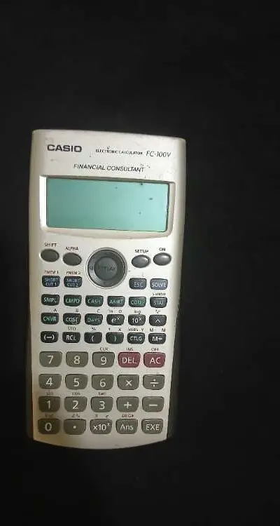 آلة حاسبة مالية كاسيو الأصلية Casio FC-100V (مستع