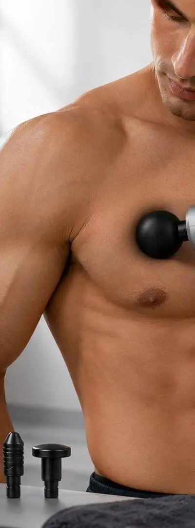Pistolet de massage musculaire professionnel pour soulager les douleurs musculaires.