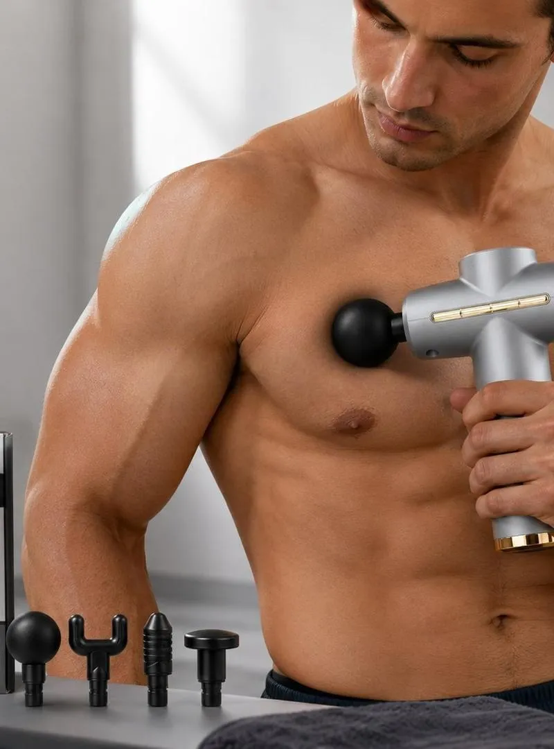 Pistolet de massage musculaire professionnel pour soulager les douleurs musculaires.