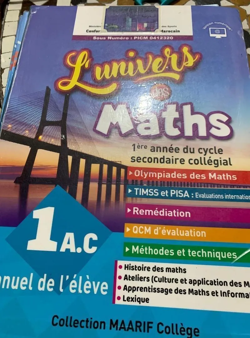 Livre mathématique L'Univers des Maths