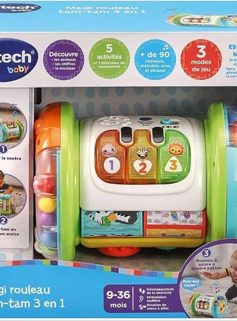 Jouet d’Éveil Musical et Interactif 9-36 Mois