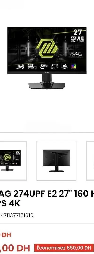 Msi 4k 0.5 ms 160 hz