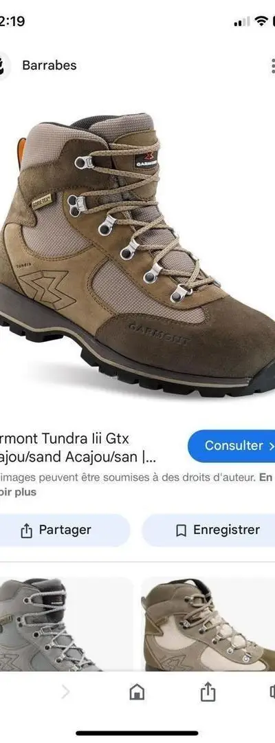 Chaussure chasse randonnée trekking garmont