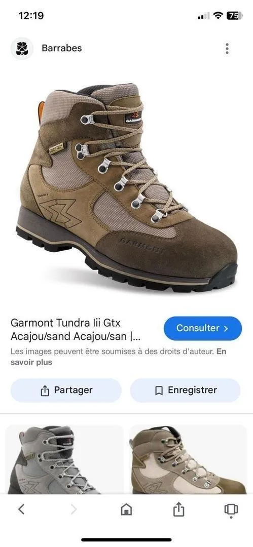 Chaussure chasse randonnée trekking garmont