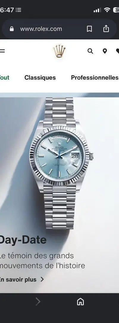 Copé d'origine de Rolex, meilleure qualité