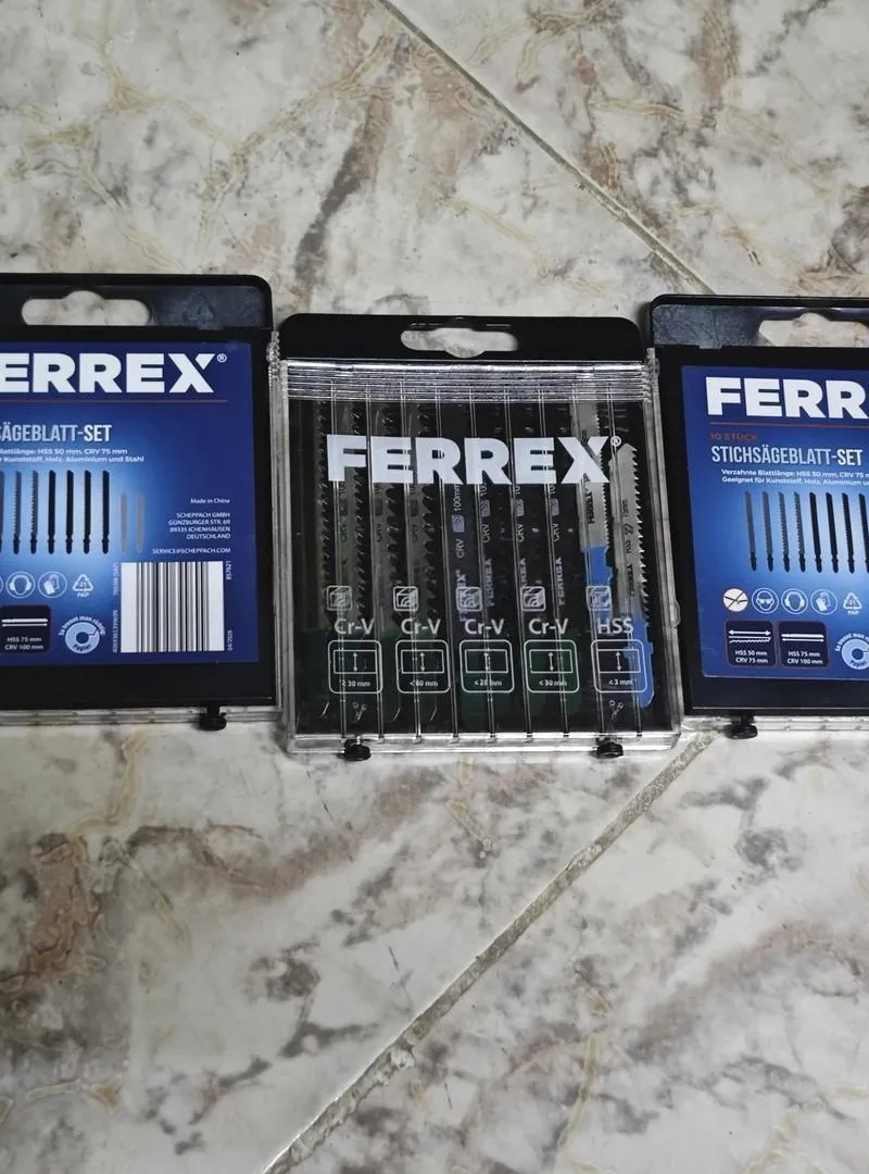 Set de lames pour scie sauteuse Ferrex