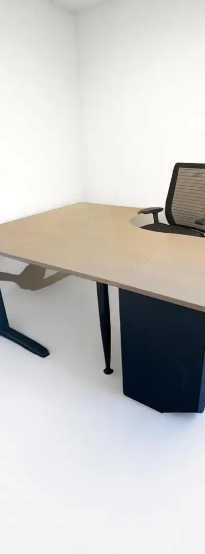 Bureau d'angle 160x200cm avec caisson 3 tiroirs