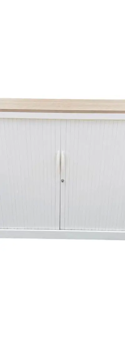 Armoire mi haute Magencia 120x110cm finition chêne