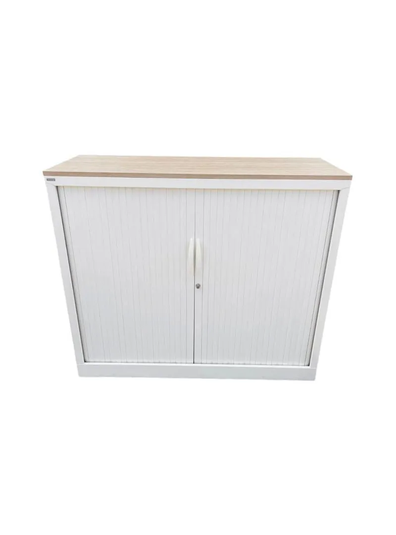 Armoire mi haute Magencia 120x110cm finition chêne