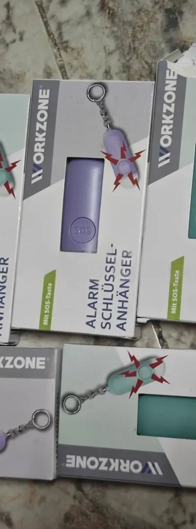 Porte-clé alarme sécurité SOS Workzone
