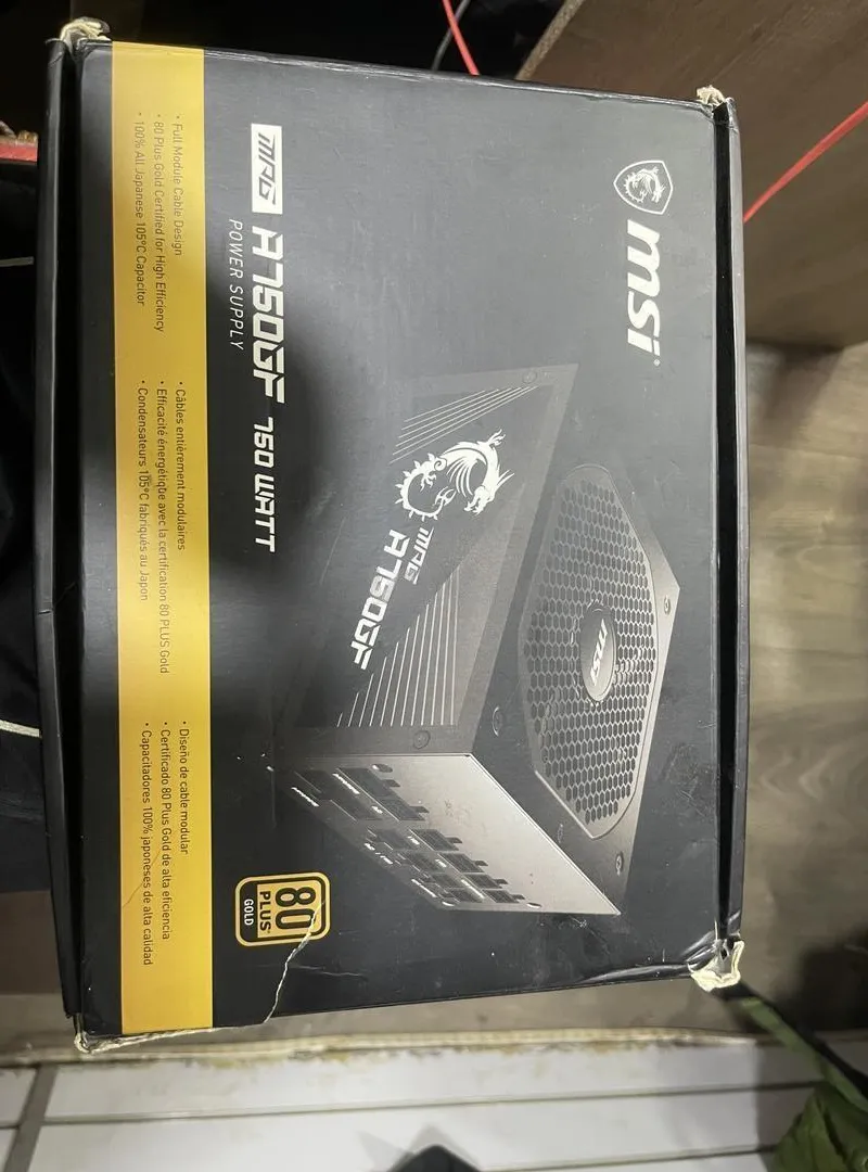 Boîtier alimentation 750W Gold modulaire