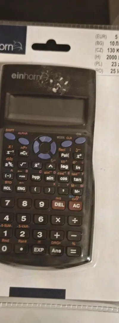 Calculatrice scientifique importée d'Allemagne