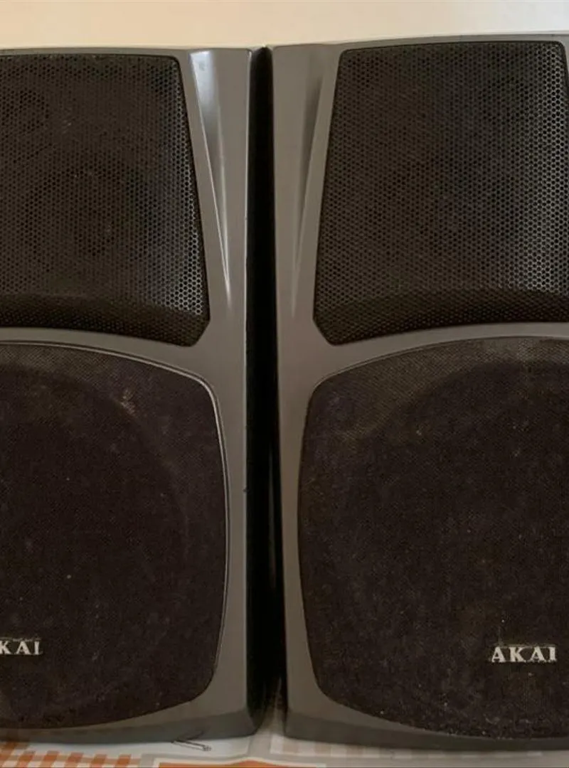 2 enceintes AKAI professionnelles 80w