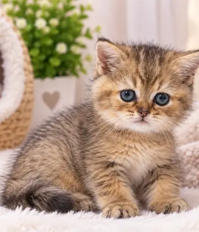 British shorthair male Golden tabby