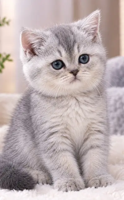 British shorthair female silver shaded