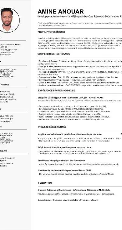 Développeur Web/Data spécialisé IA et Réseaux