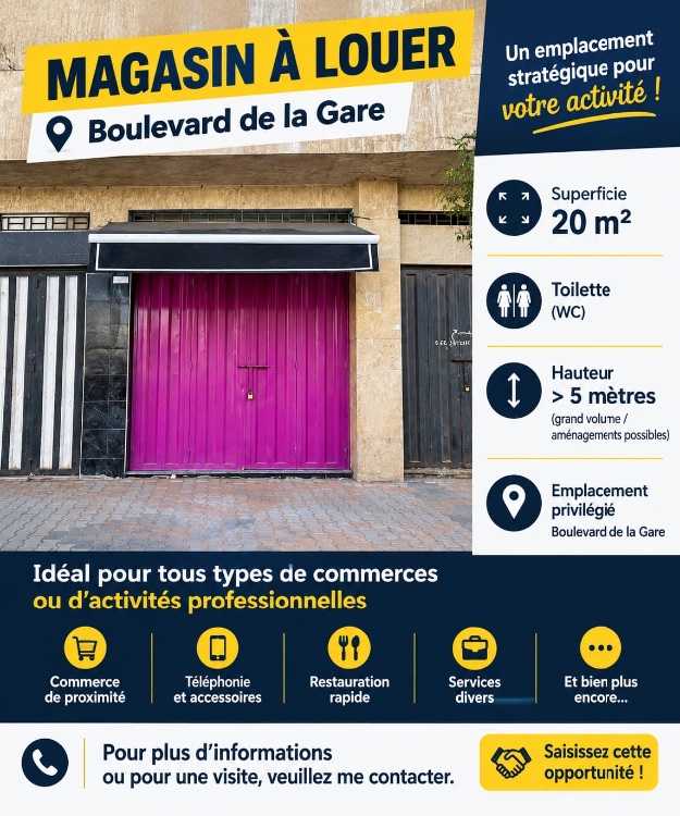 Magasin à louer