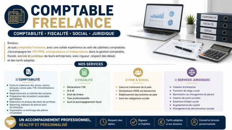 Travaux comptable, fiscal, social, juridique-conse