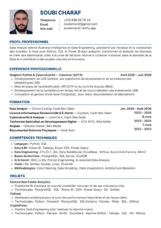 Data Analyst / Business Intelligence