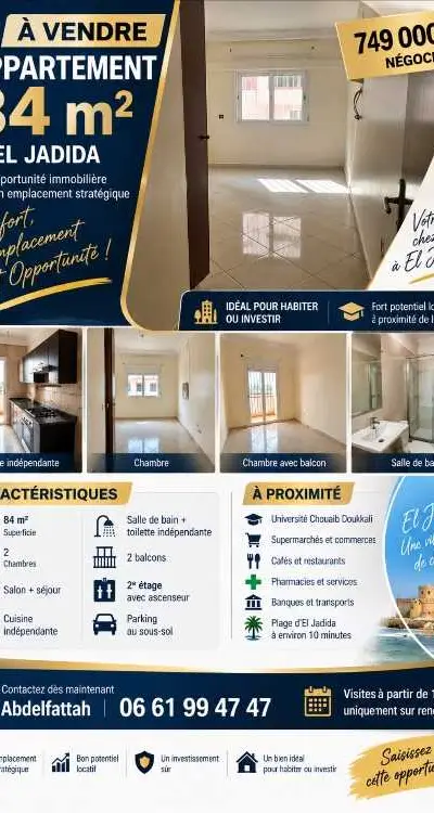 Appartement a vendre