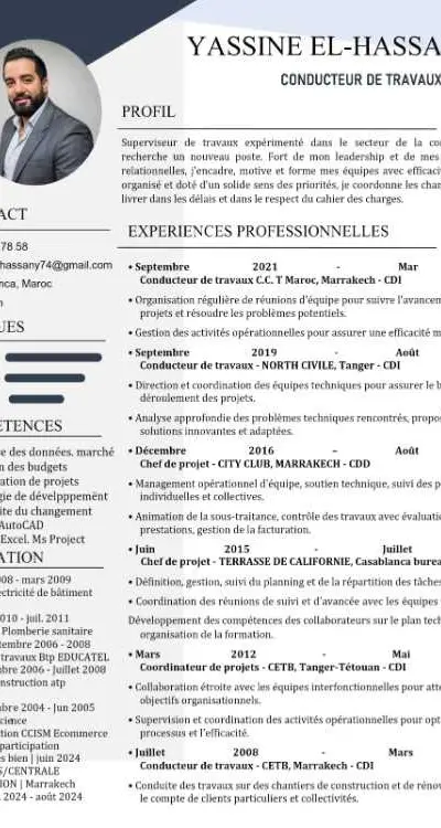 Conducteur travaux/ Responsable Technique
