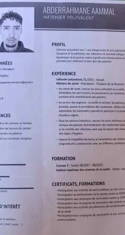 Infirmier polyvalent diplômé d'état
