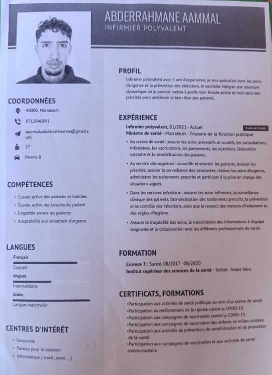 Infirmier polyvalent diplômé d'état